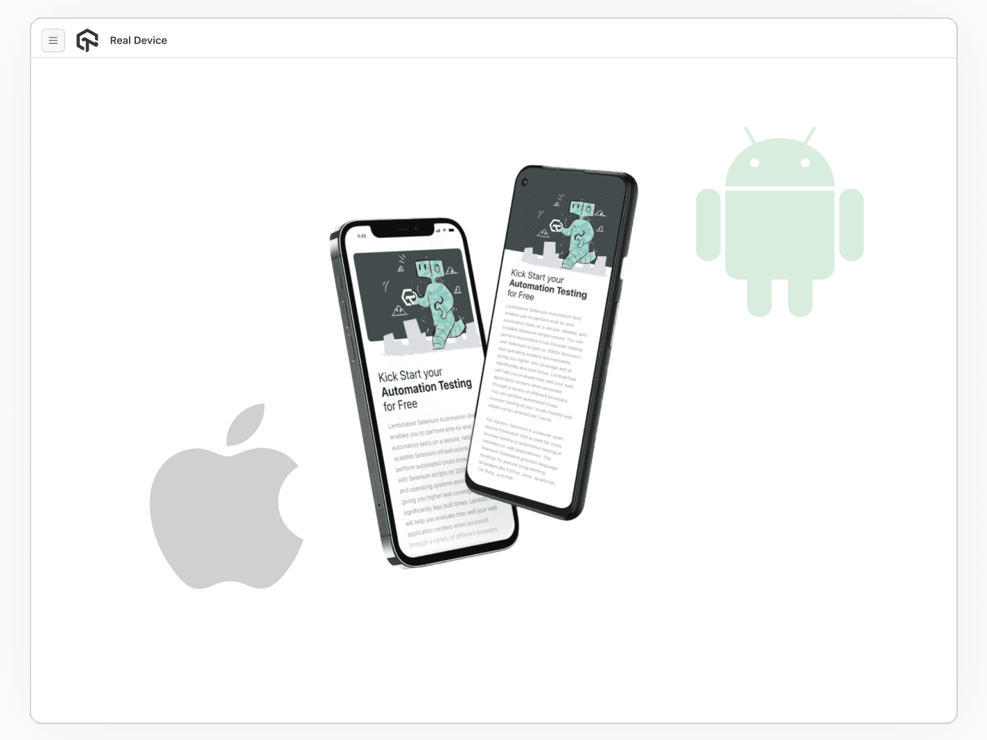 Test on Private Real Device Cloud Test on Private Real Device Cloud