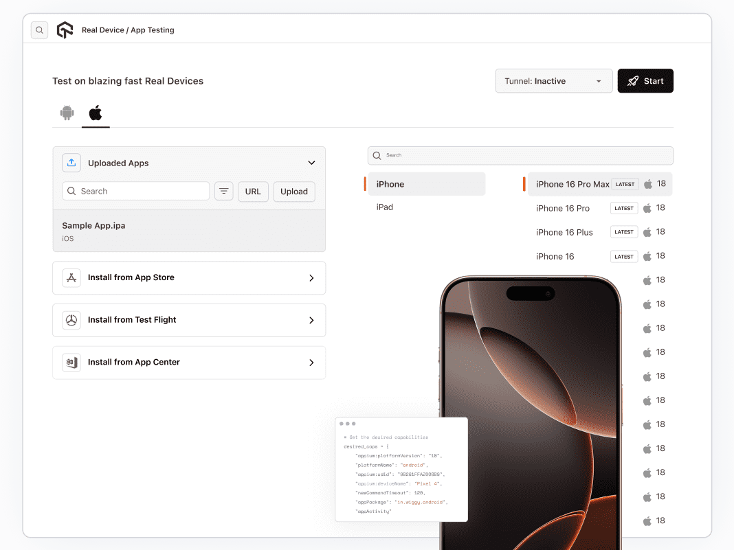 Test your Web and App On