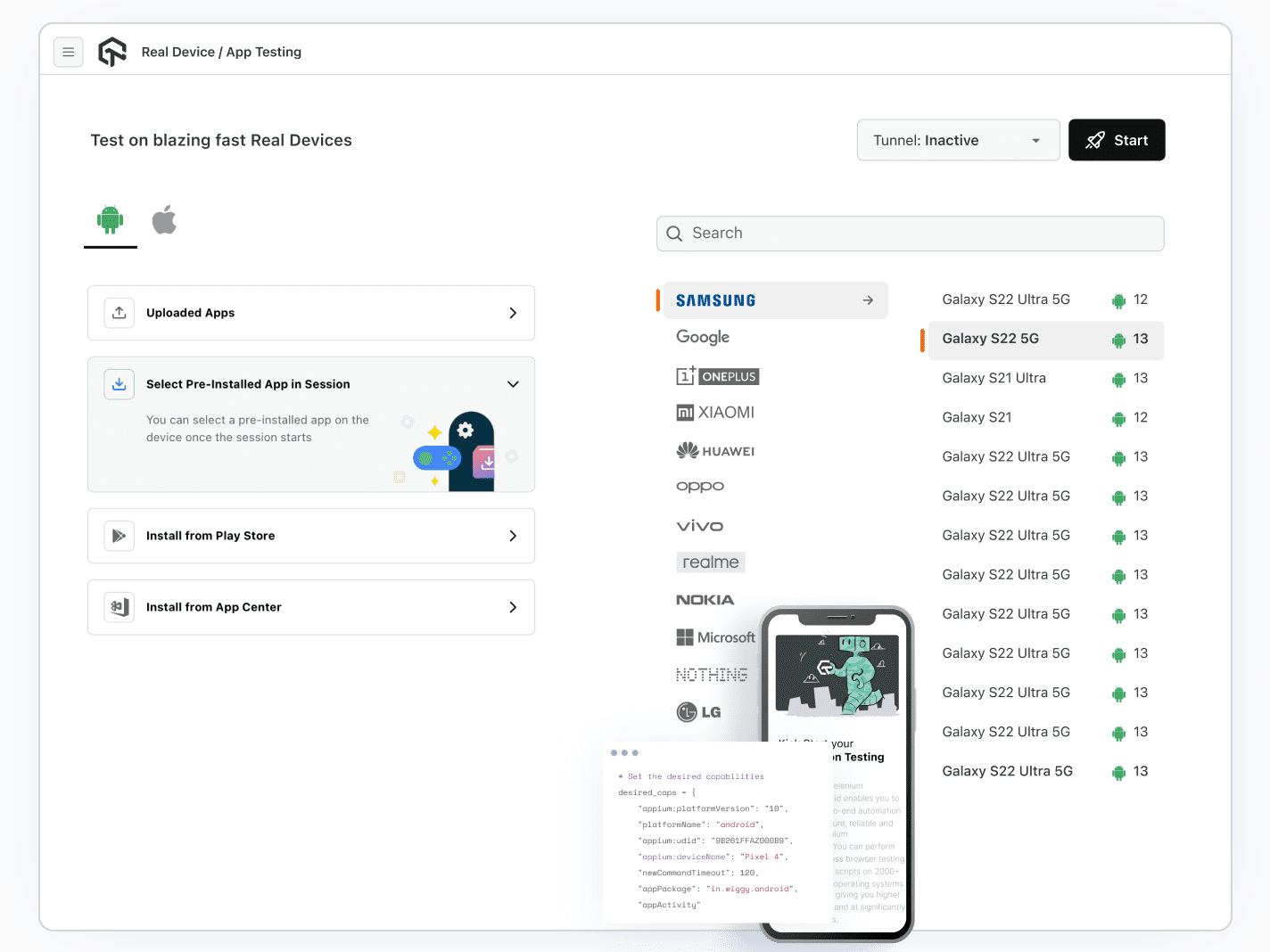 Test on Private Real Device Cloud Test on Private Real Device Cloud