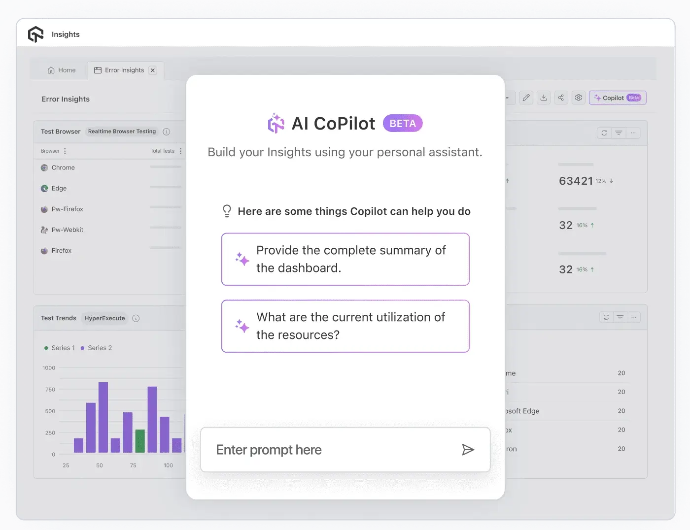AI CoPilot Dashboard AI CoPilot Dashboard